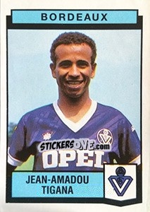 Sticker Jean-Amadou Tigana - Football France 1987-1988 - Panini