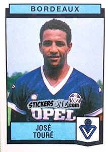Cromo Jose Toure - Football France 1987-1988 - Panini