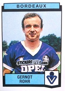 Sticker Gernot Rohr - Football France 1987-1988 n. 34 - Panini