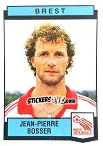 Cromo Jean-Pierre Bosser - Football France 1987-1988 - Panini