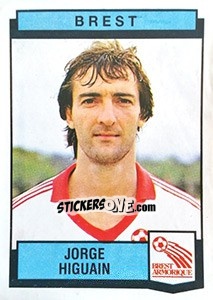 Sticker Jorge Higuain - Football France 1987-1988 n. 41 - Panini