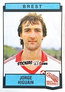 Figurina Jorge Higuain - Football France 1987-1988 - Panini