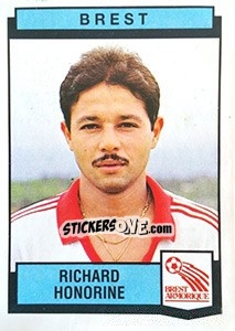 Sticker Richard Honorine - Football France 1987-1988 - Panini