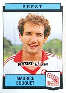 Sticker Maurice Bouquet - Football France 1987-1988 - Panini