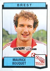 Sticker Maurice Bouquet - Football France 1987-1988 n. 44 - Panini