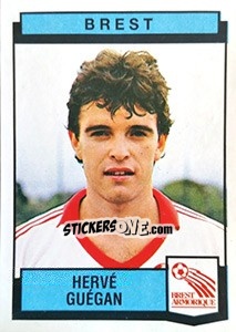 Cromo Herve Guegan - Football France 1987-1988 - Panini