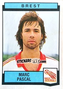 Figurina Marc Pascal - Football France 1987-1988 - Panini