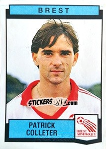 Figurina Patrcik Colleter - Football France 1987-1988 - Panini