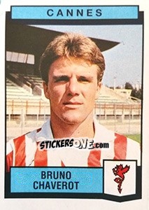 Cromo Bruno Chaverot - Football France 1987-1988 - Panini