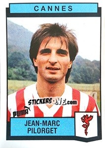 Cromo Jean-Marc Pilorget - Football France 1987-1988 - Panini