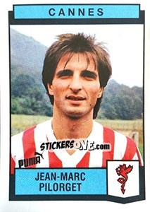 Cromo Jean-Marc Pilorget - Football France 1987-1988 n. 58 - Panini