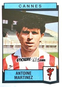 Cromo Antoine Martinez - Football France 1987-1988 - Panini