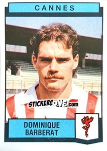 Sticker Dominique Barberat - Football France 1987-1988 - Panini