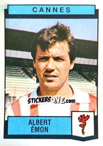 Figurina Albert Emon - Football France 1987-1988 - Panini