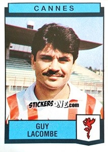 Sticker Guy Lacombe - Football France 1987-1988 n. 66 - Panini