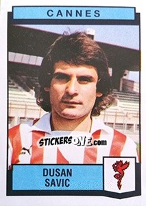 Sticker Dusan Savic - Football France 1987-1988 - Panini