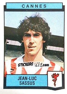 Figurina Jean-Luc Sassius - Football France 1987-1988 - Panini