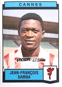 Figurina Jean-Francois Samba - Football France 1987-1988 - Panini
