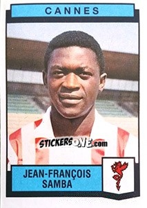 Figurina Jean-Francois Samba - Football France 1987-1988 n. 72 - Panini