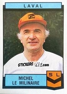 Cromo Michel Le Milinaire - Football France 1987-1988 - Panini