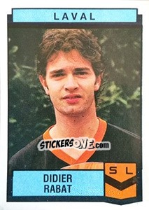 Sticker Didier Rabat - Football France 1987-1988 - Panini