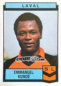 Figurina Emmanuel Kunde - Football France 1987-1988 - Panini