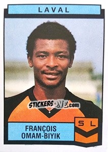 Cromo Francois Omam-Biyik - Football France 1987-1988 - Panini