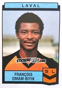 Sticker Francois Omam-Biyik - Football France 1987-1988 n. 84 - Panini