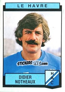 Figurina Didier Notheaux - Football France 1987-1988 - Panini