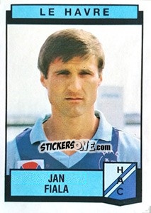 Sticker Jan Fiala - Football France 1987-1988 - Panini