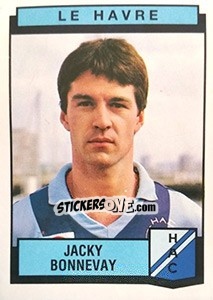 Figurina Jacky Bonnevay - Football France 1987-1988 - Panini