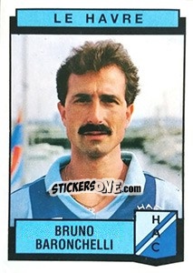 Cromo Bruno Baronchelli - Football France 1987-1988 - Panini