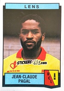 Sticker Jean-Claude Pagal - Football France 1987-1988 - Panini