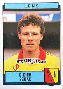 Sticker Didier Senac - Football France 1987-1988 - Panini