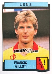 Figurina Francis Gillot - Football France 1987-1988 - Panini