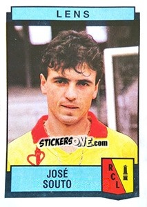 Sticker Jose Souto - Football France 1987-1988 - Panini