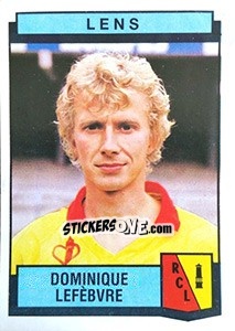 Figurina Dominique Lefebvre - Football France 1987-1988 - Panini