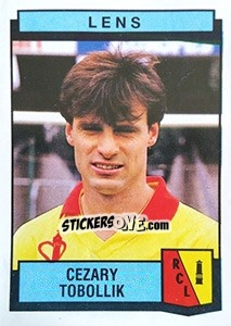 Sticker Cezary Tobollik - Football France 1987-1988 - Panini