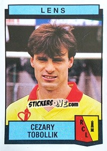 Cromo Cezary Tobollik - Football France 1987-1988 n. 120 - Panini