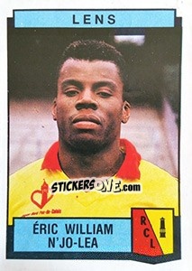 Cromo Eric William N'Jo-Lea - Football France 1987-1988 n. 123 - Panini