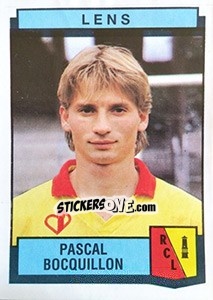 Figurina Pascal Bocquillon - Football France 1987-1988 - Panini