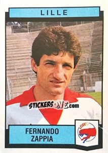 Figurina Fernando Zappa - Football France 1987-1988 - Panini