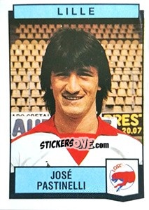 Sticker Jose Pastinelli - Football France 1987-1988 - Panini