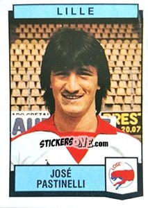 Cromo Jose Pastinelli - Football France 1987-1988 - Panini