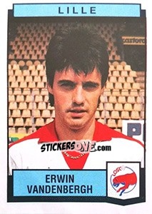 Figurina Erwin Vandenbergh - Football France 1987-1988 - Panini