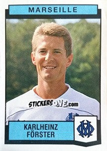 Figurina Karlheinz Forster - Football France 1987-1988 - Panini