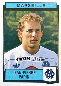 Cromo Jean-Pierre Papin - Football France 1987-1988 - Panini