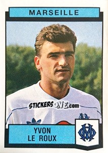Cromo Yvon le Roux - Football France 1987-1988 - Panini