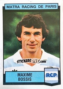 Sticker Maxime Bossis - Football France 1987-1988 - Panini