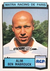 Sticker Alim Ben Mabrouck - Football France 1987-1988 - Panini